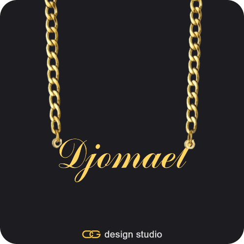 The Essential Name Necklace: Cuban chain