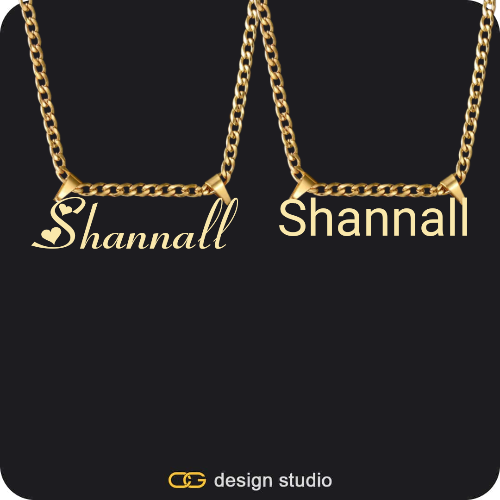 His & Hers Name Necklaces