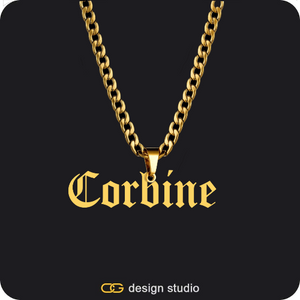 The Essential Name Necklace: Cuban chain