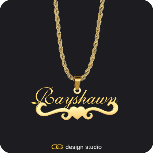 The Essential Name Necklace: Underline