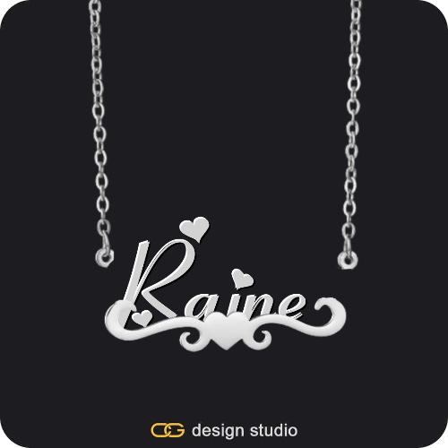 The Essential Name Necklace: Underline