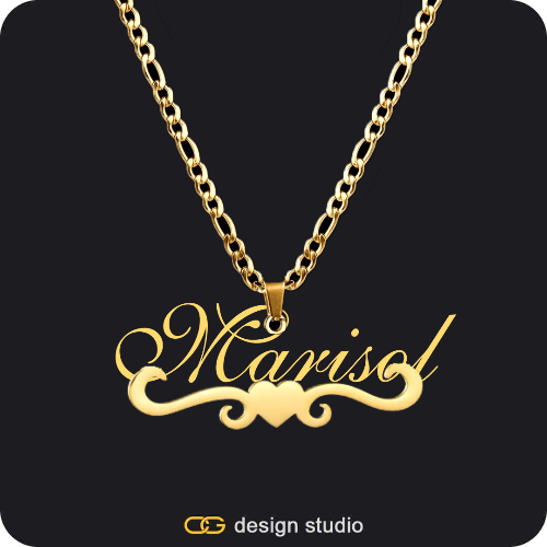 The Essential Name Necklace: Underline