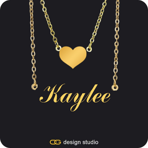 The Essential Name Necklace: Double Layer