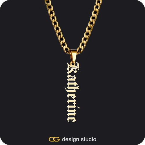 The Vertical Name Necklace