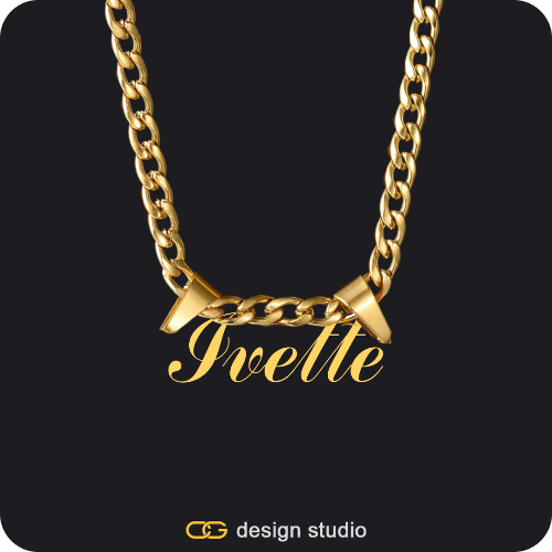 The Essential Name Necklace: Double Loop