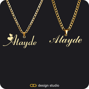 His & Hers Name Necklaces