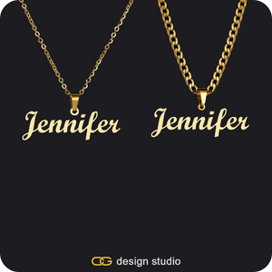 His & Hers Name Necklaces