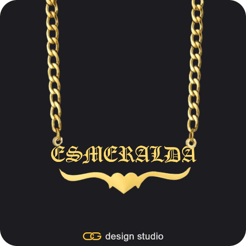 The Essential Name Necklace: Underline