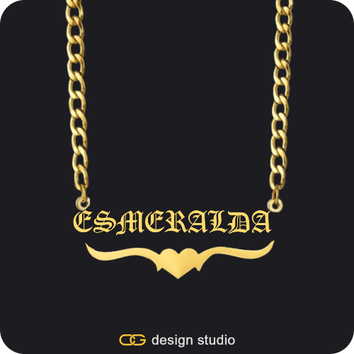 The Essential Name Necklace: Underline