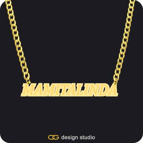 The Spotlight Double Plated Name Necklace
