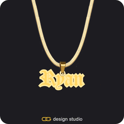 The Spotlight Double Plated Name Necklace