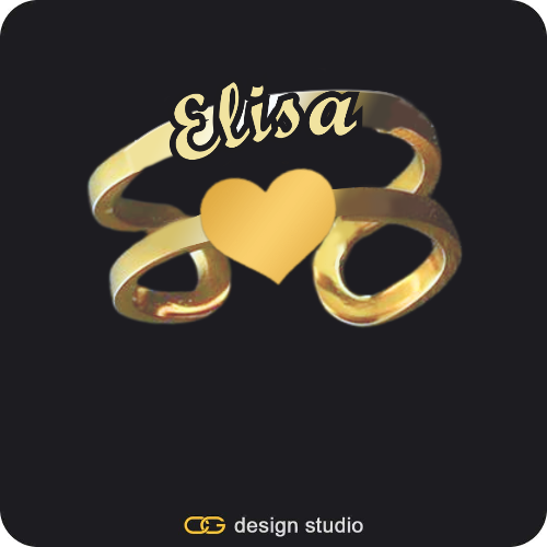 The Bold Name Ring
