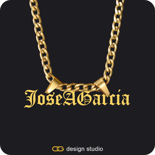 The Essential Name Necklace: Double Loop