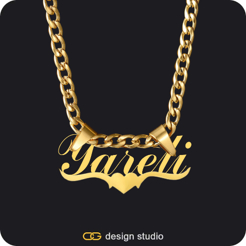 The Essential Name Necklace: Underline