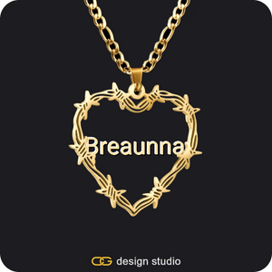 Bichota Heart Name Necklace