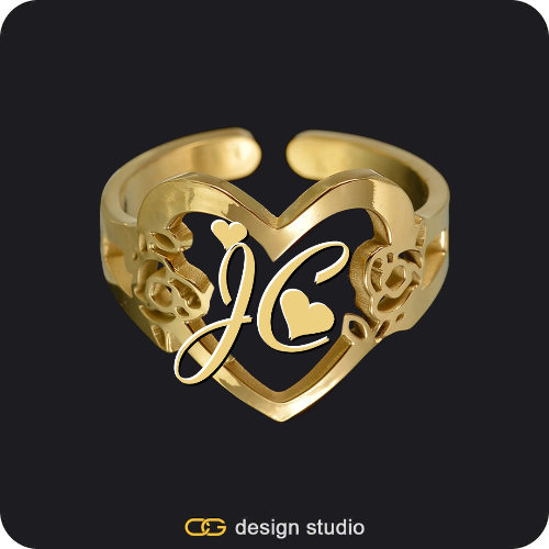 The Heartfelt Initial Ring