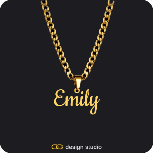 The Essential Name Necklace: Looped