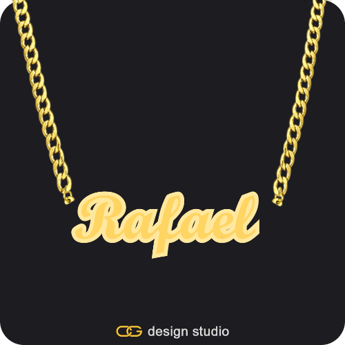 The Spotlight Double Plated Name Necklace