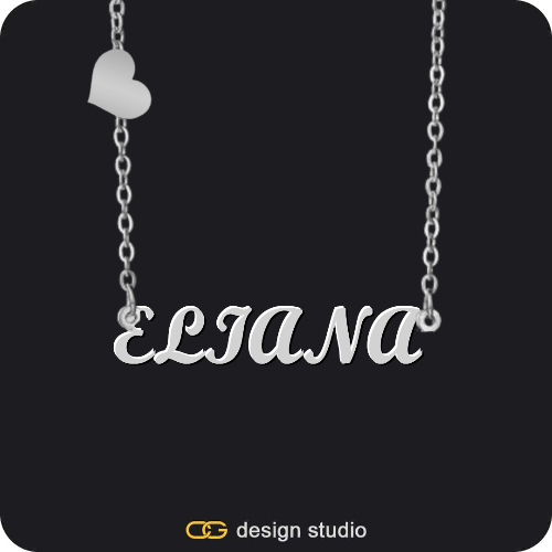 The Essential Name Necklace: Charm