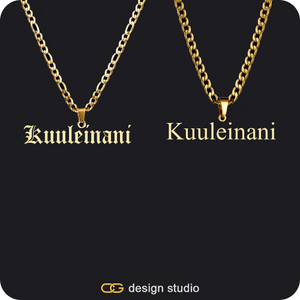 His & Hers Name Necklaces