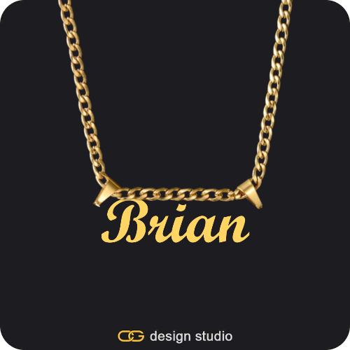 The Essential Name Necklace: Double Loop