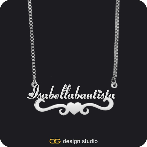 The Essential Name Necklace: Underline