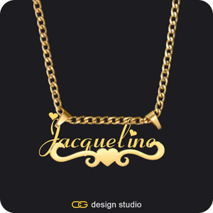 The Essential Name Necklace: Underline