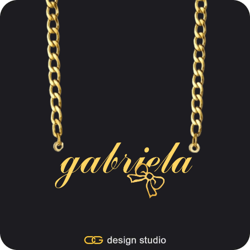 The Essential Name Necklace: Cuban chain