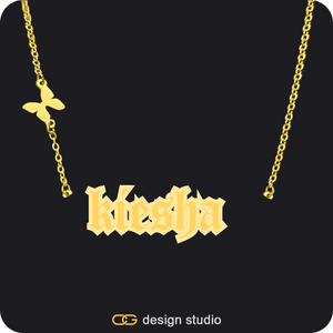 The Spotlight Double Plated Name Necklace