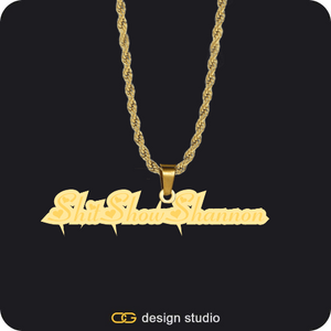 The Spotlight Double Plated Name Necklace