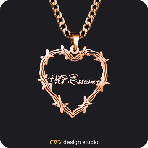 Bichota Heart Name Necklace