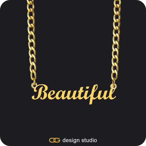 The Essential Name Necklace: Cuban chain