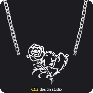 The Rose Petal Name Necklace