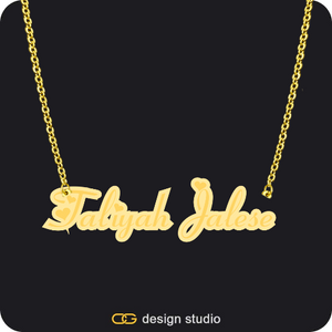 The Spotlight Double Plated Name Necklace