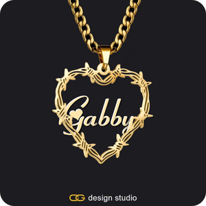 Bichota Heart Name Necklace