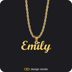 The Essential Name Necklace: Looped