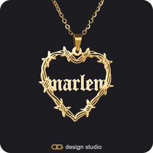 Bichota Heart Name Necklace