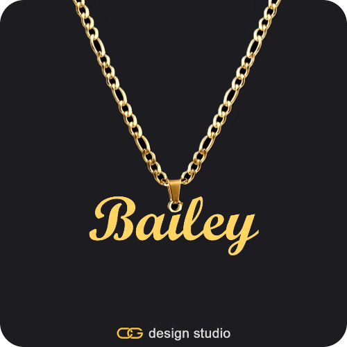 The Essential Name Necklace: Looped