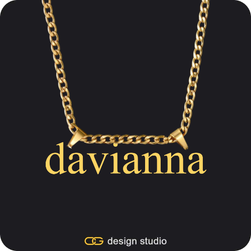 The Essential Name Necklace: Double Loop