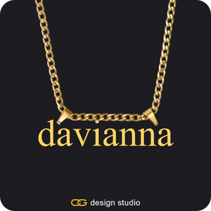 The Essential Name Necklace: Double Loop