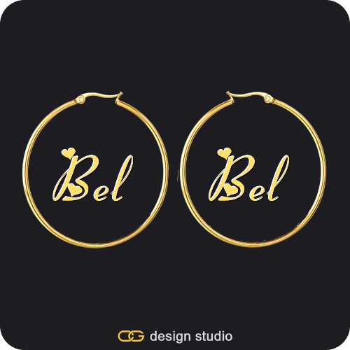 The Essential Hoop Name Earrings