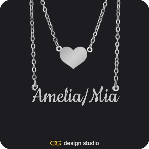 The Essential Name Necklace: Double Layer