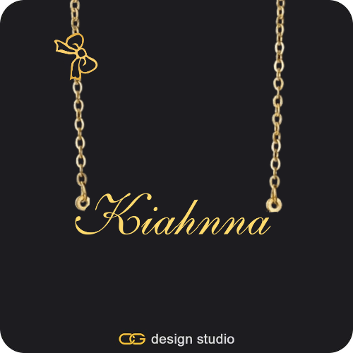 The Essential Name Necklace: Charm