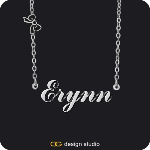 The Essential Name Necklace: Charm