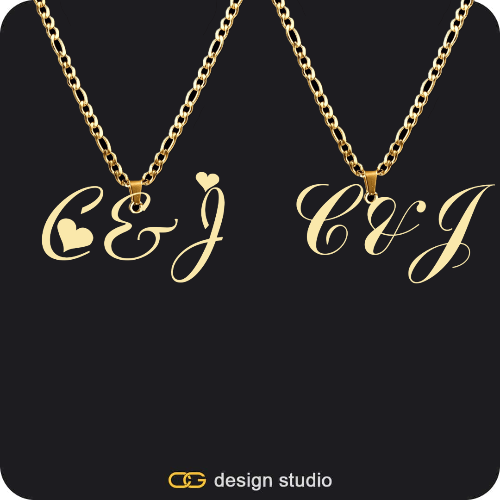 His & Hers Name Necklaces