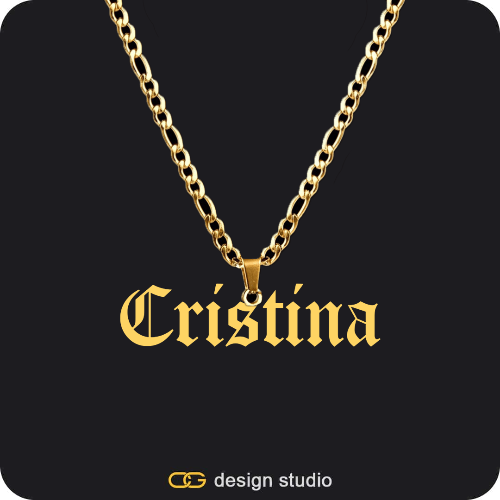 The Essential Name Necklace: Looped