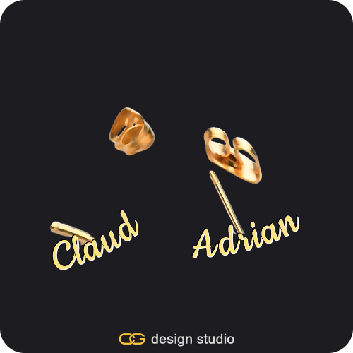 The Essential Stud Name Earrings