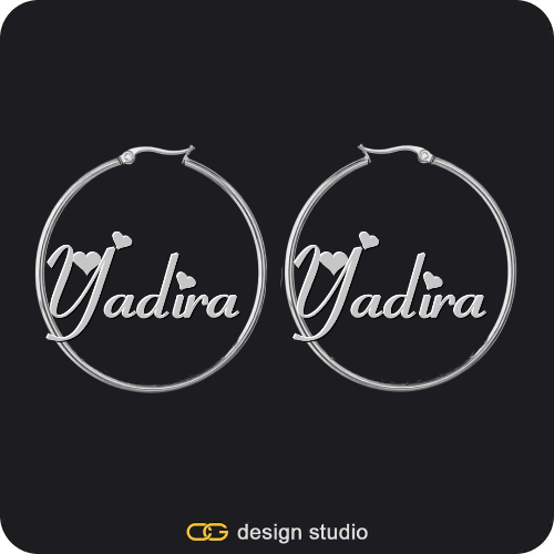 The Essential Hoop Name Earrings