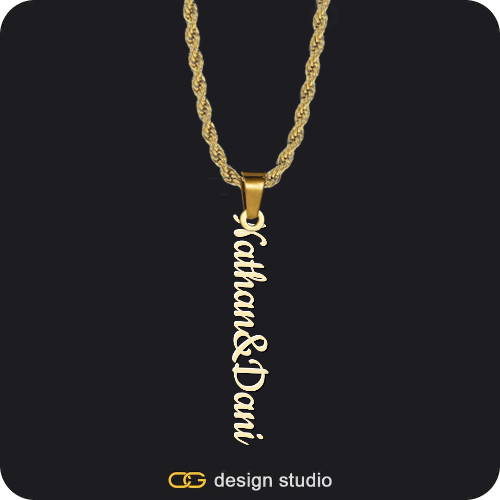The Vertical Name Necklace