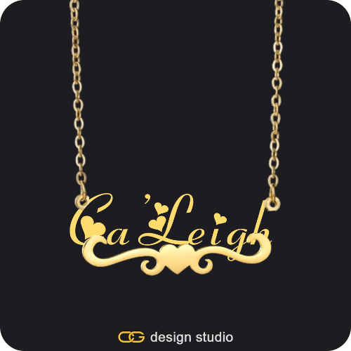 The Essential Name Necklace: Underline